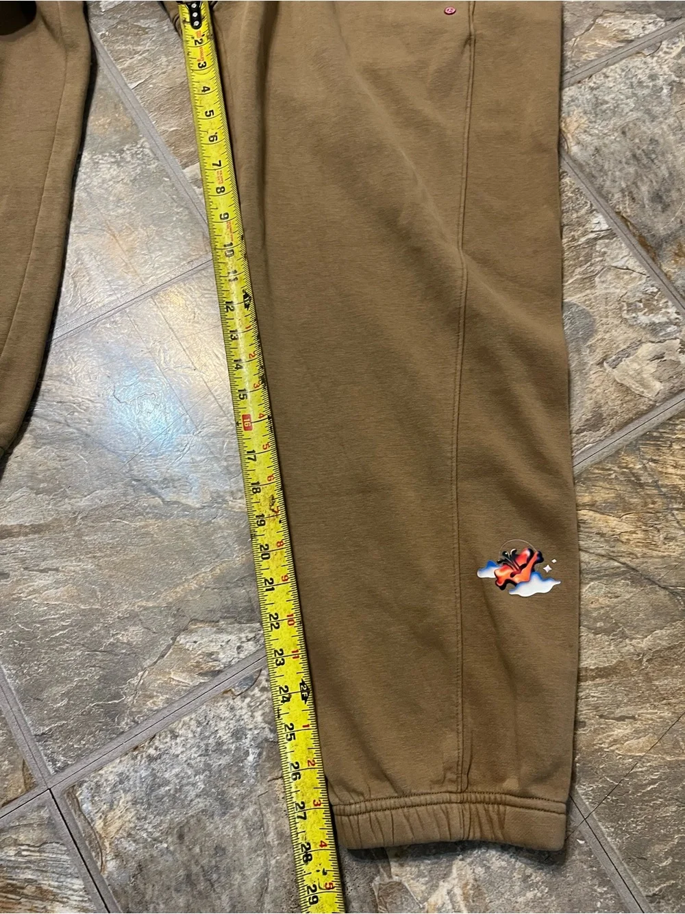 Air Jordan X Jordan Moss Artist Series Fleece Jogger Pants FD7149-258 Womens XL